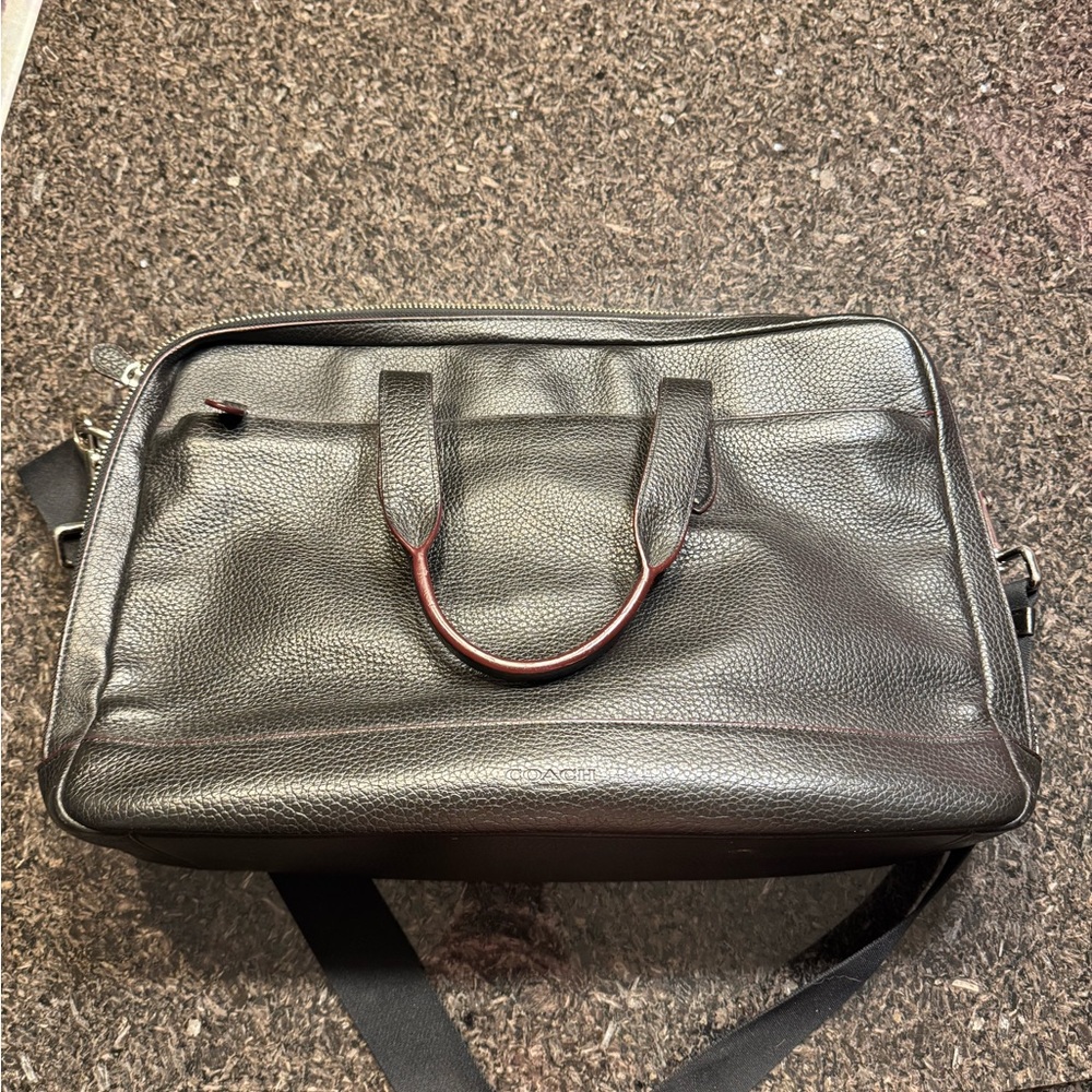 Coach leather briefcase